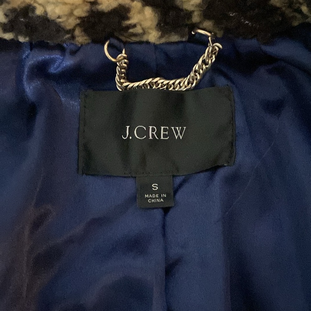 J. Crew Leopard Teddy Jacket leopard print - Picture 10 of 13